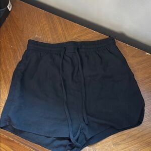 Princess Polly Black Athletic Shorts Relaxed Fit